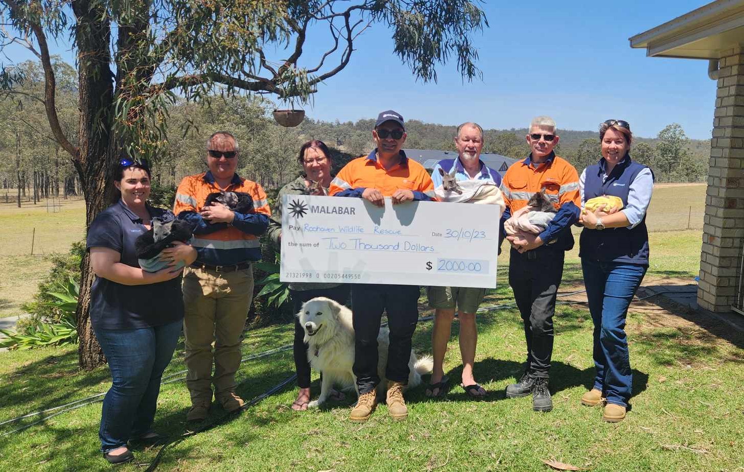 Malabar Resources jumps to support Roohaven Wildlife Rescue